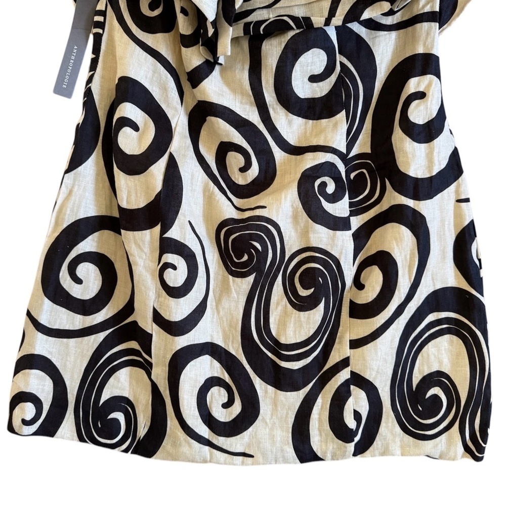 Anthropologie Off Shoulder Linen Mini Dress M NWT The Wolf Gang Boho - Picture 13 of 13